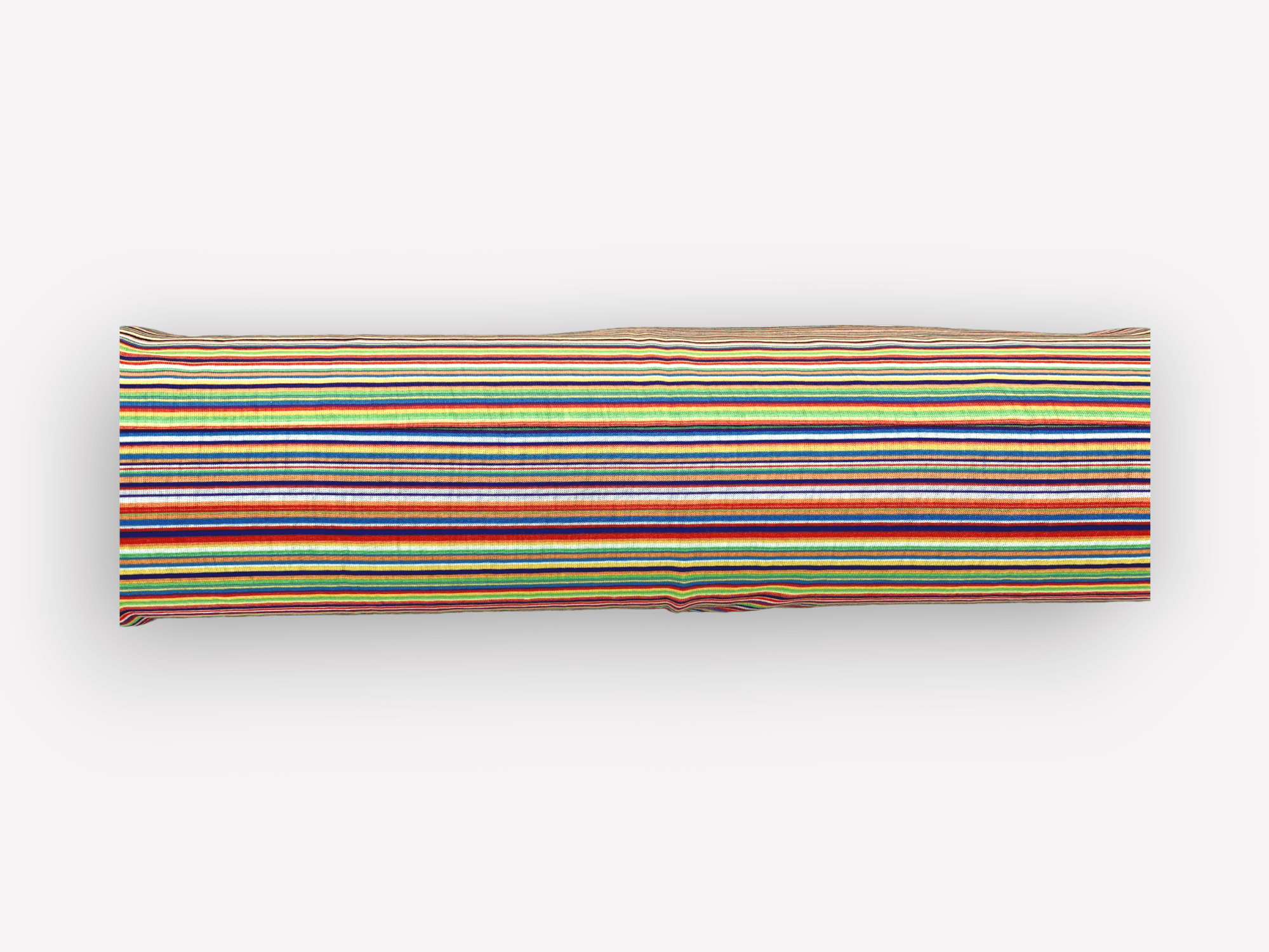 Round Square necktube buff - striped pattern - Image 4