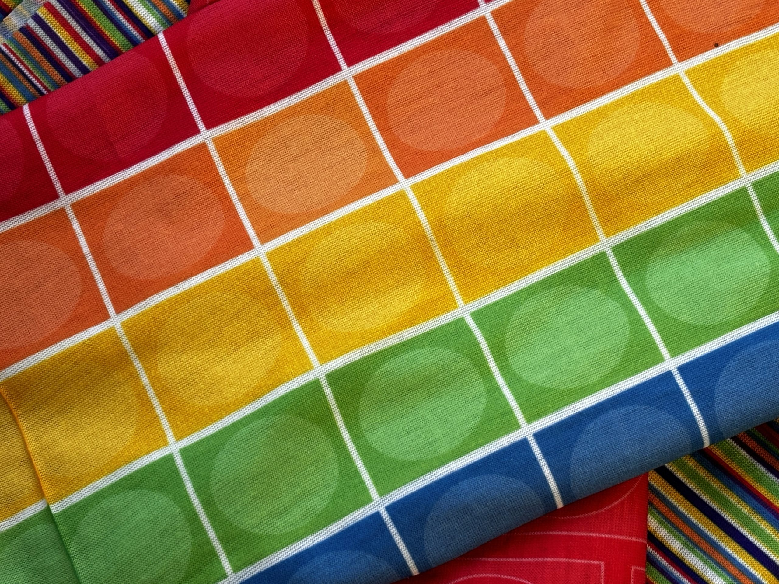 Round Square Necktube Buff - Rainbow - Image 4