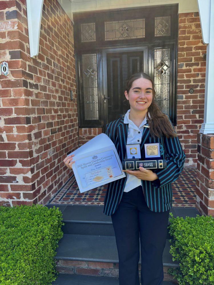 Olivia Prickett Newcastle Grammar Australia KC Medal 2025 - tenacity